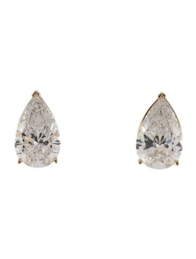 Pre-owned Earrings 14k 8.13ctw Lab-grown Diamond Soliatire Stud  In Multi