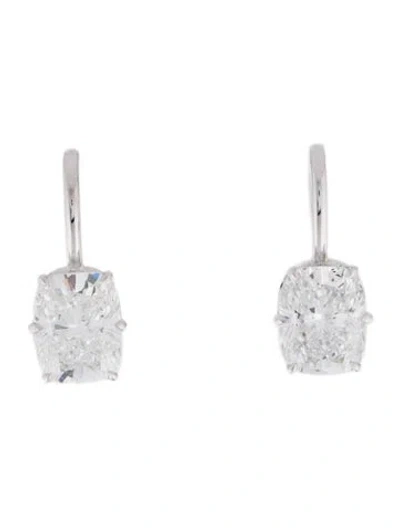 Pre-owned Earrings 14k 8.18ctw Lab-grown Diamond Drop  In Multi