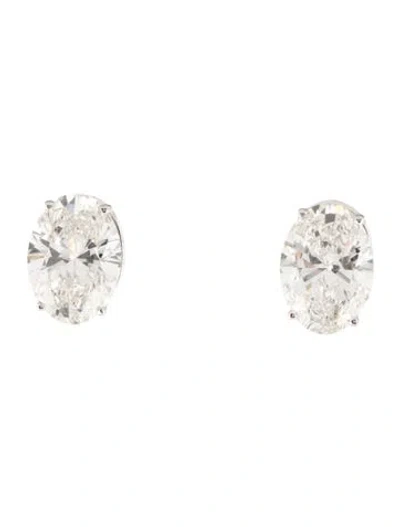 Pre-owned Earrings 14k 8.19ctw Lab-grown Diamond Stud  In Multi