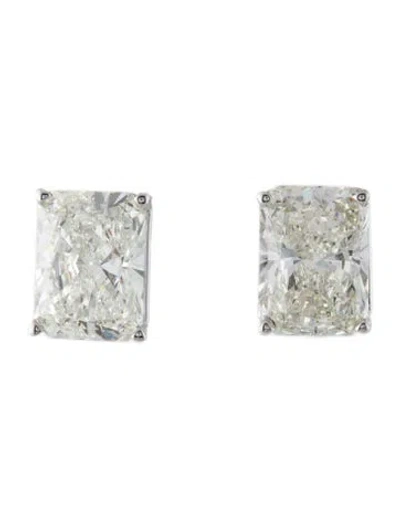 Pre-owned Earrings 14k 8.23ctw Lab-grown Diamond Solitaire Stud  In Multi