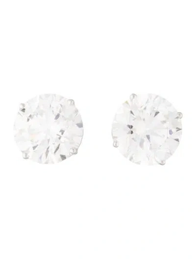Pre-owned Earrings 14k 9.21ctw Lab-grown Diamond Stud  In Multi