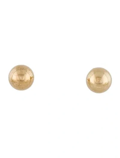 Pre-owned Earrings 14k Ball Stud  In Multi