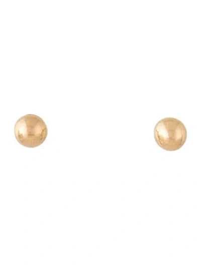Pre-owned Earrings 14k Ball Stud  In Multi