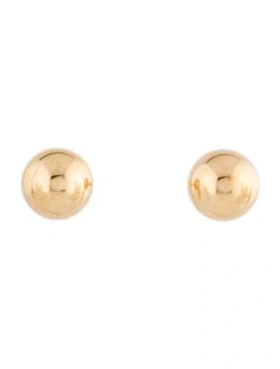Pre-owned Earrings 14k Ball Stud  In Multi