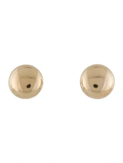 Pre-owned Earrings 14k Button Studs In Multi