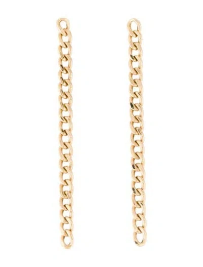 Pre-owned Earrings 14k Chain Drop  In Multi