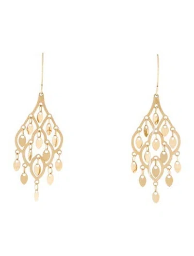 Pre-owned Earrings 14k Chandelier  In Multi