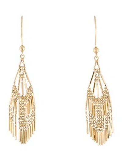 Pre-owned Earrings 14k Chandelier  In Multi
