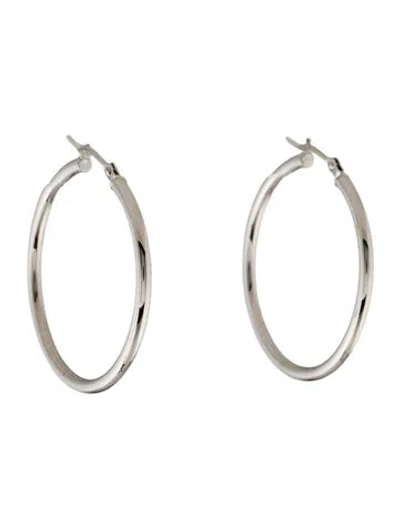 Pre-owned Earrings 14k Circle Hoop  In Multi