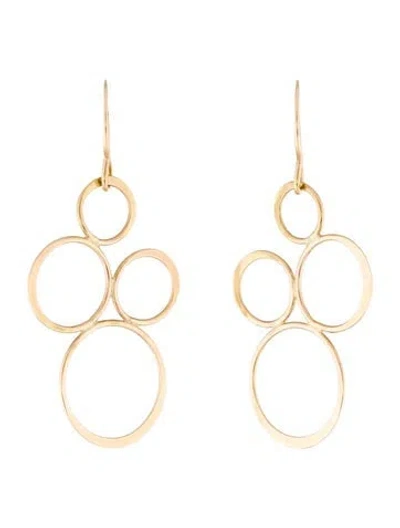 Pre-owned Earrings 14k Circles Drop  In Multi
