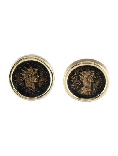Pre-owned Earrings 14k Coin Earclip  In Multi