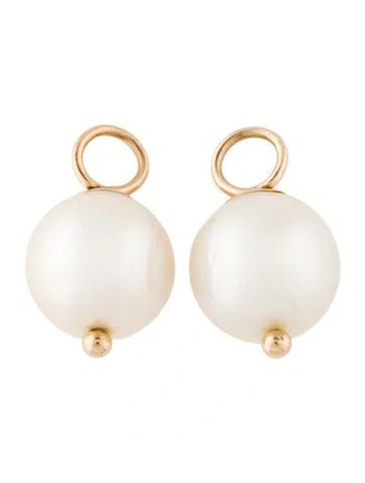 Pre-owned Earrings 14k Cultured Pearl Earring Enhancers In Multi