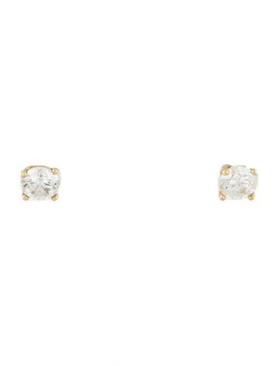 Pre-owned Earrings 14k Diamond Classic Studs In Multi