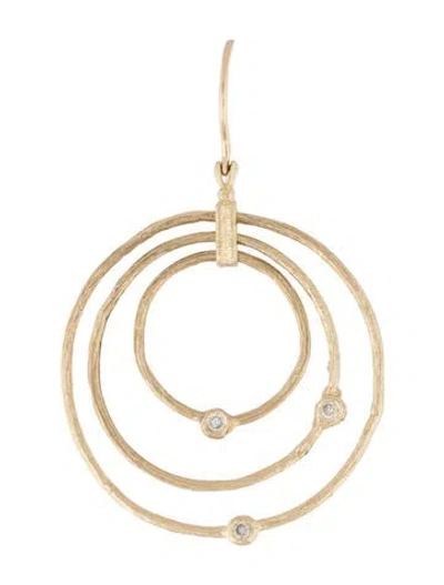 Pre-owned Earrings 14k Diamond Drop Earring In Multi