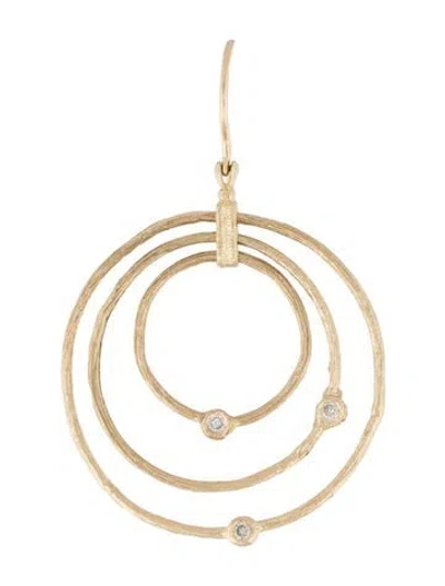 Pre-owned Earrings 14k Diamond Drop Earring In Multi