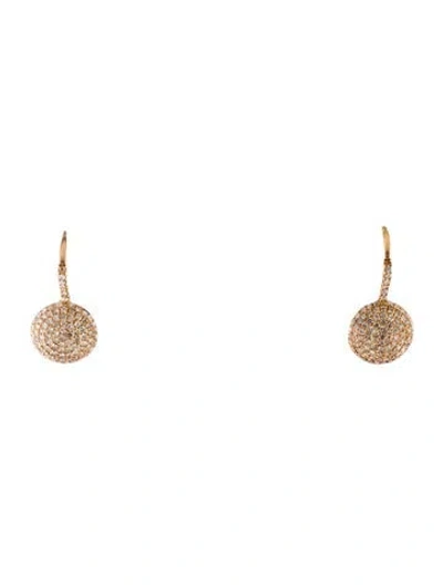 Pre-owned Earrings 14k Diamond Drop  In Multi