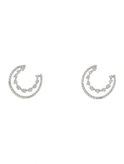 Pre-owned Earrings 14k Diamond Drop  In Multi
