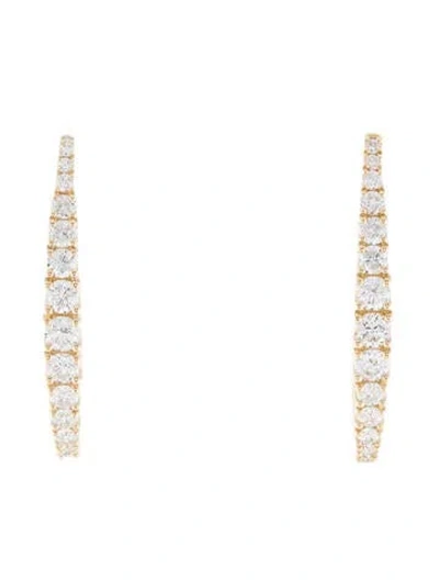 Pre-owned Earrings 14k Diamond Drop  In Multi