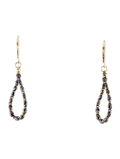 Pre-owned Earrings 14k Diamond Drop  In Multi