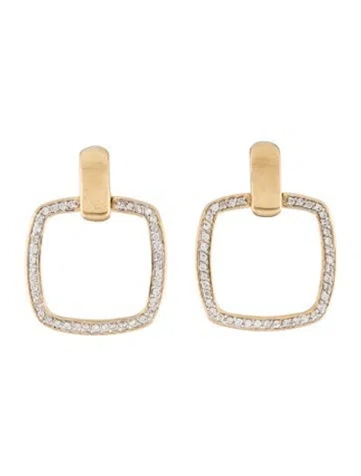 Pre-owned Earrings 14k Diamond Drop  In Multi