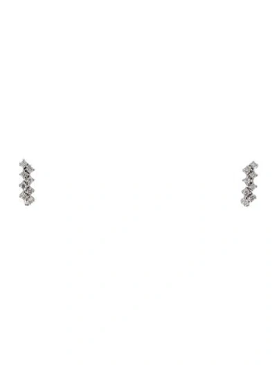 Pre-owned Earrings 14k Diamond Drop  In Multi