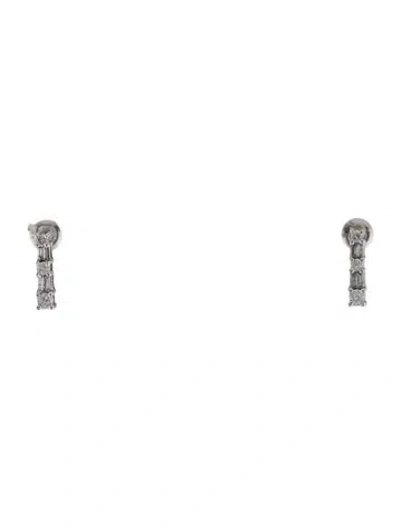 Pre-owned Earrings 14k Diamond Drop  In Multi