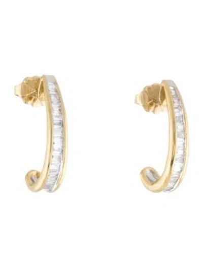 Pre-owned Earrings 14k Diamond Drop  In Multi