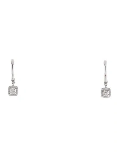 Pre-owned Earrings 14k Diamond Drop  In Multi