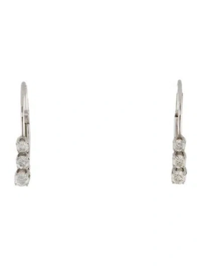 Pre-owned Earrings 14k Diamond Drop  In Multi