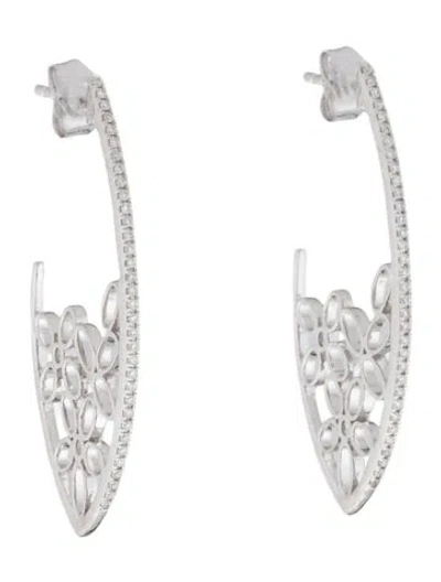 Pre-owned Earrings 14k Diamond Drop  In Multi