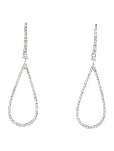 Pre-owned Earrings 14k Diamond Drop  In Multi