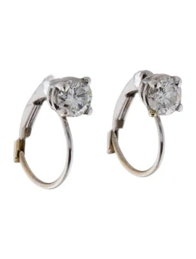 Pre-owned Earrings 14k Diamond Drop  In Multi