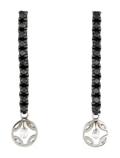 Pre-owned Earrings 14k Diamond Drop  In Multi