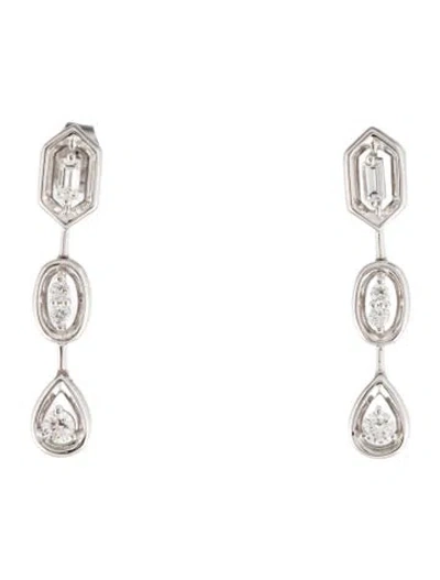 Pre-owned Earrings 14k Diamond Drop  W/ Tags In Multi