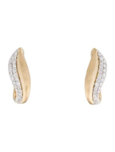 Pre-owned Earrings 14k Diamond Earclips In Multi