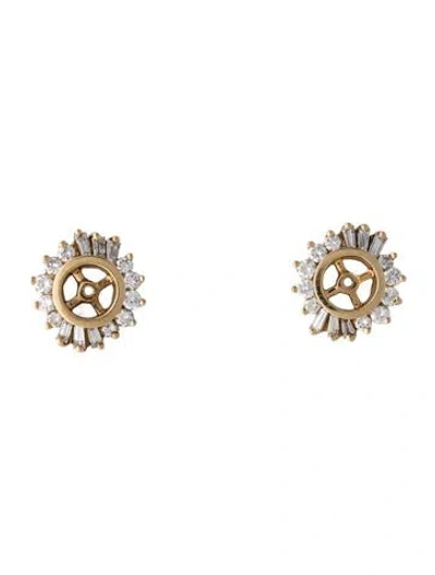 Pre-owned Earrings 14k Diamond Earring Enhancers In Multi