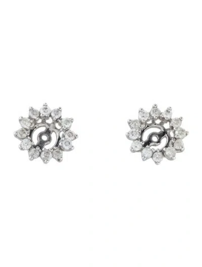 Pre-owned Earrings 14k Diamond Earring Jackets In Multi