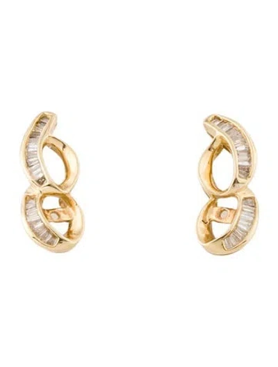 Pre-owned Earrings 14k Diamond Earring Jackets In Multi