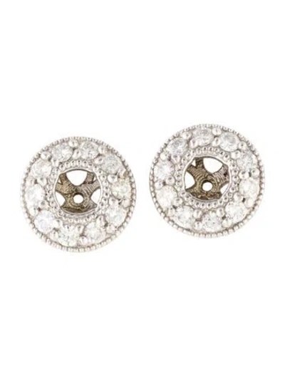 Pre-owned Earrings 14k Diamond Earring Jackets In Multi