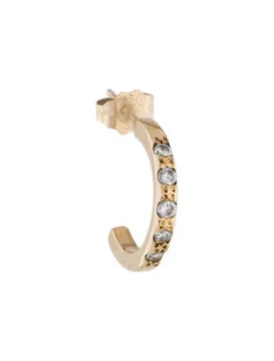 Pre-owned Earrings 14k Diamond Earring In Multi