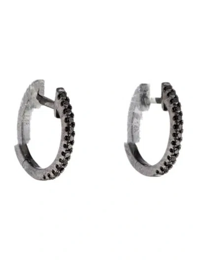 Pre-owned Earrings 14k Diamond Huggie  In Multi