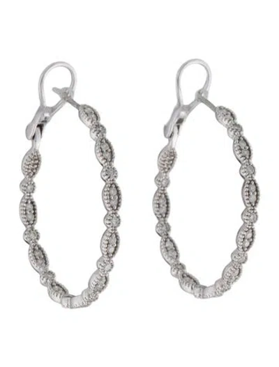 Pre-owned Earrings 14k Diamond Inside-out Earclips In Multi