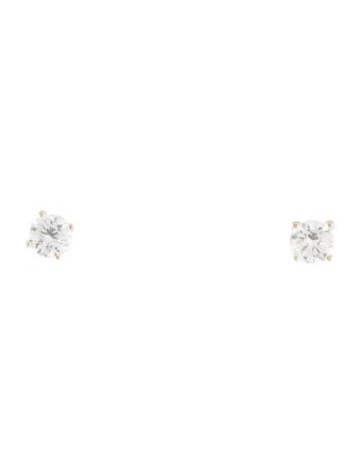 Pre-owned Earrings 14k Diamond Lab-grown Diamond Stud  In Multi
