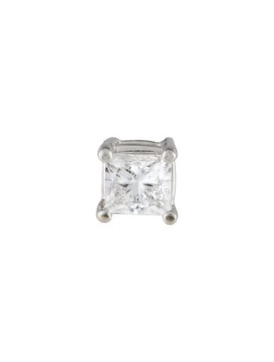 Pre-owned Earrings 14k Diamond Single Stud Earring In Multi