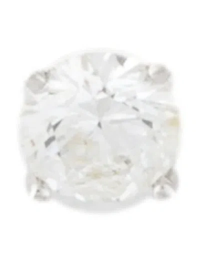 Pre-owned Earrings 14k Diamond Single Stud Earring In Multi