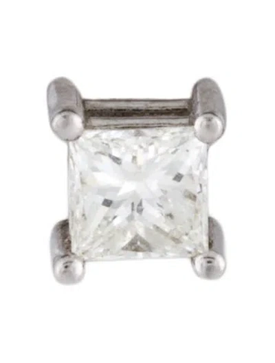 Pre-owned Earrings 14k Diamond Single Stud Earring In Multi