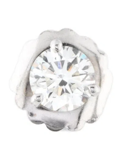 Pre-owned Earrings 14k Diamond Single Stud Earring In Multi
