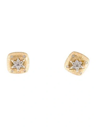 Pre-owned Earrings 14k Diamond Stud  In Multi
