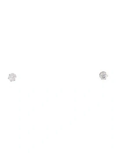 Pre-owned Earrings 14k Diamond Stud  In Multi
