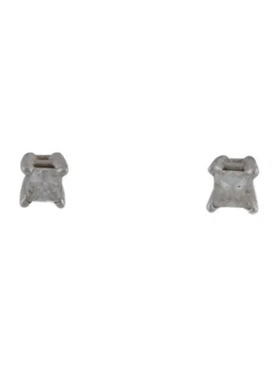 Pre-owned Earrings 14k Diamond Stud  In Multi